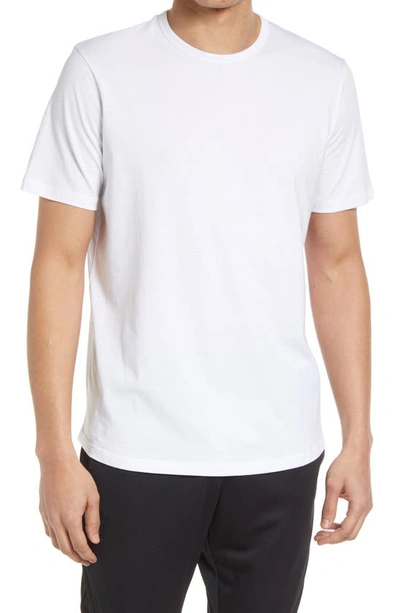Shop Live Live Crewneck Pima Cotton T-shirt In Whiteout