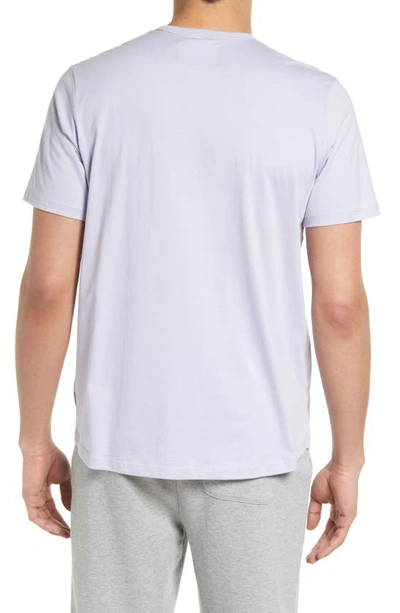 Shop Live Live Crewneck Pima Cotton T-shirt In Purple Haze