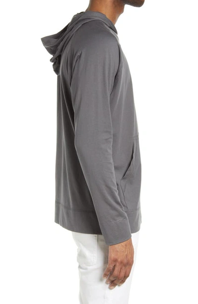 Shop Live Live Pima Cotton Hoodie In Grey Skies