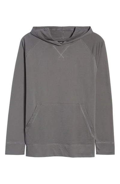 Shop Live Live Pima Cotton Hoodie In Grey Skies