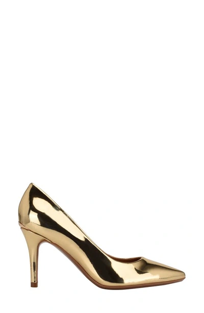 Shop Calvin Klein Gayle Pointed Toe Pump In Bronze 750