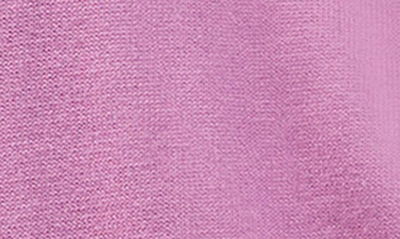 Shop French Connection Kaitlyn Embroidered Mock Neck Organic Cotton Sweater In Pink Violet