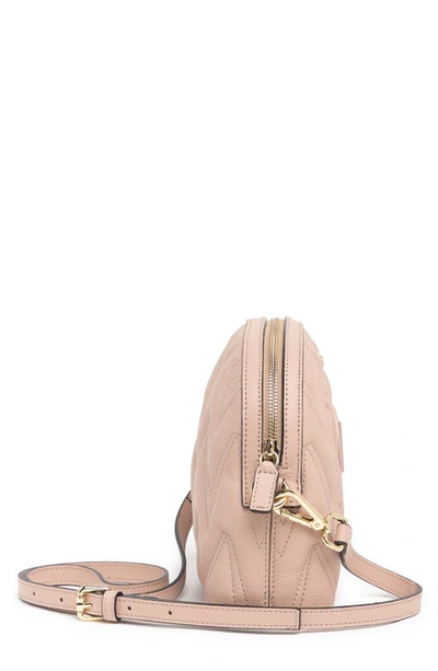 Shop Valentino By Mario Valentino Diana Quilted Crossbody Bag In Nude