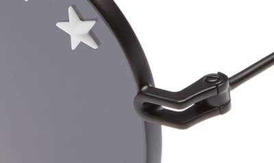 Shop Givenchy Star Detail 58mm Mirrored Aviator Sunglasses In Black/ Black
