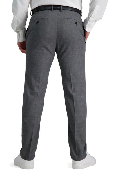 Shop Kenneth Cole Reaction Sharkskin Slim Fit Stretch Dress Pant In Medium Grey