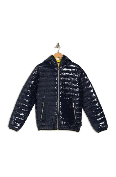 Noize Lightweight Hoodie Puffer Jacket In Navy