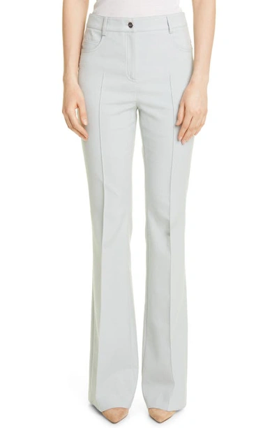 Shop Akris Farid Double Face Cotton & Silk Blend Bootcut Pants In Clay