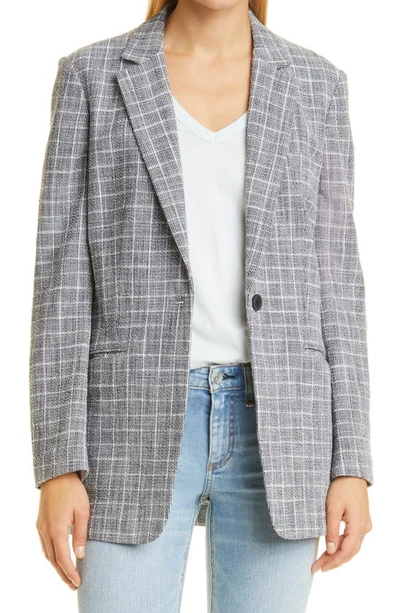 Rag & Bone Deconstructed Check Blazer In Grey Check