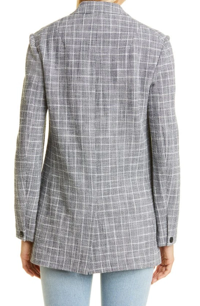 Rag & Bone Deconstructed Check Blazer In Grey Check