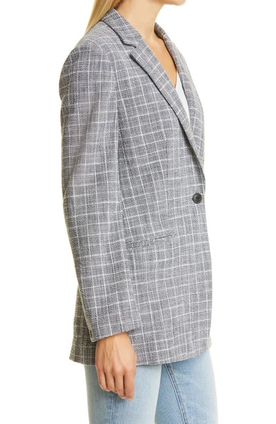 Rag & Bone Deconstructed Check Blazer In Grey Check
