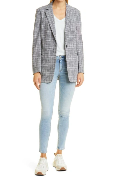 Rag & Bone Deconstructed Check Blazer In Grey Check