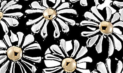 Samuel B. 18k Yellow Gold & Sterling Silver Flower Ring In Silver And Gold