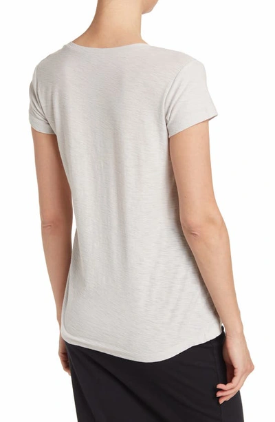 Shop James Perse Deep V-neck T-shirt In Pearl