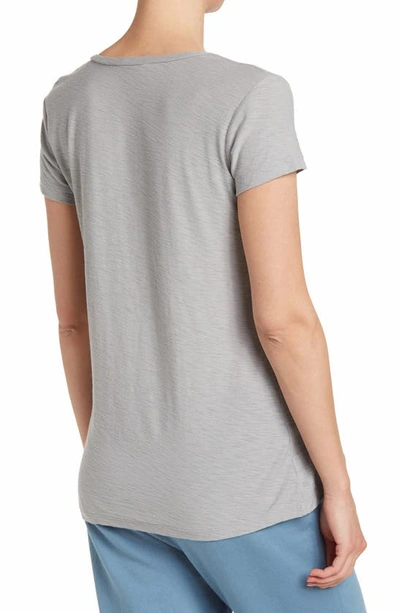 Shop James Perse Deep V-neck T-shirt In Foil