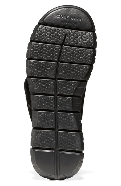 Shop Cole Haan Zerogrand Xl Thong Flip Flop In Black/ Black
