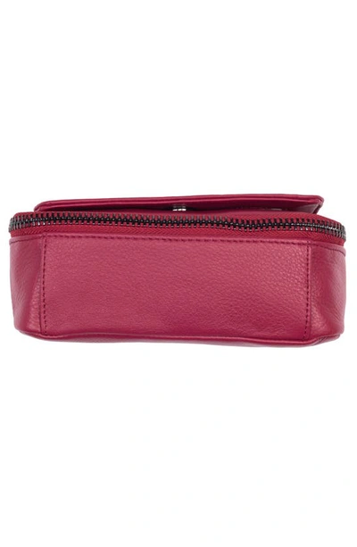 Shop Aimee Kestenberg Sorrento Leather Crossbody Bag In Red Scarlet