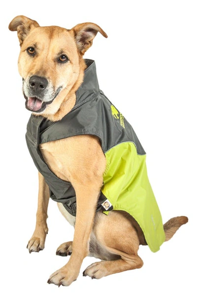 Shop Petkit Touchdog Subzero-storm Waterproof 3m Reflective Dog Coat In Green
