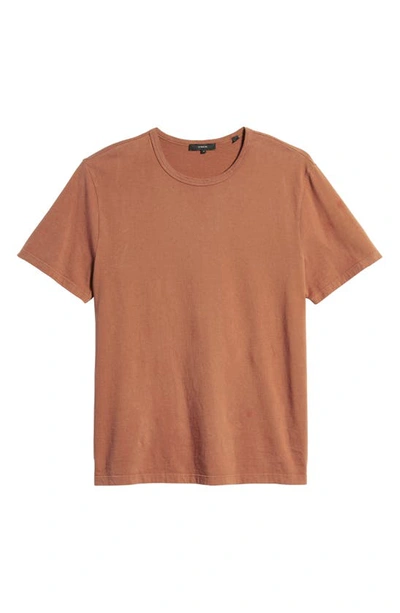 Shop Vince Solid T-shirt In Washed Newberry