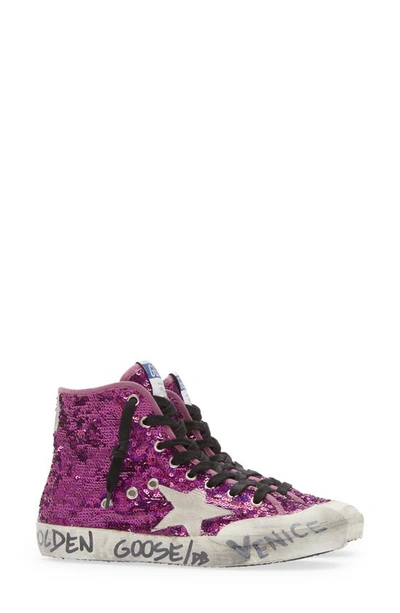 GOLDEN GOOSE GOLDEN GOOSE FRANCY PENSTAR SEQUIN HIGH TOP SNEAKER 