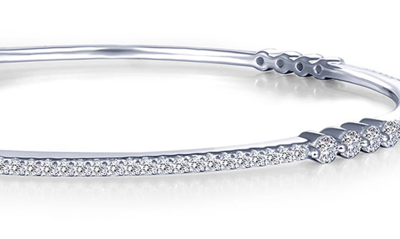 Lafonn Simulated Diamond Stackable Bangle Bracelet In White