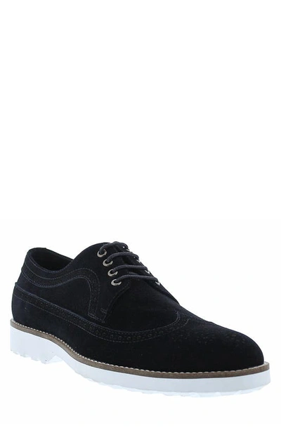 Zanzara Tiki Brogue Derby In Black