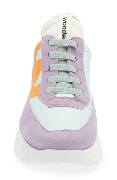 Shop Wonders Odisei Sneaker In Lavender Suede/ White Nylon