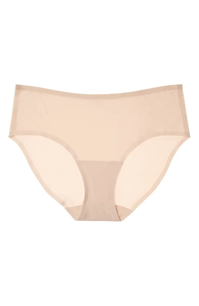 Uwila Warrior Three-pack No Brainer Stretch Bikini Briefs In 2 Almond And 1 Tap Shoe Black
