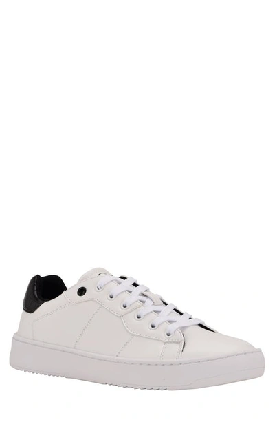 Shop Calvin Klein Lucio Fashion Sneaker In White/ Black