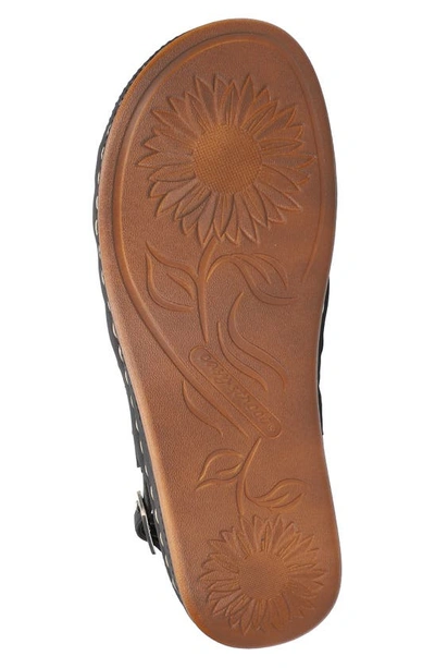 Easy Street Kehlani Womens Faux Leather Slip On Huarache In Black