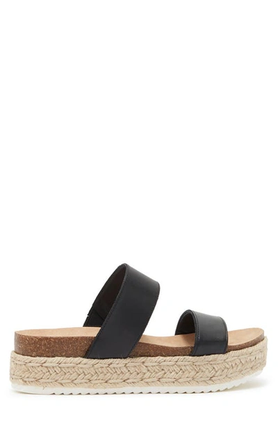 Shop Steve Madden Jaime Espadrille Platform Sandal In Black