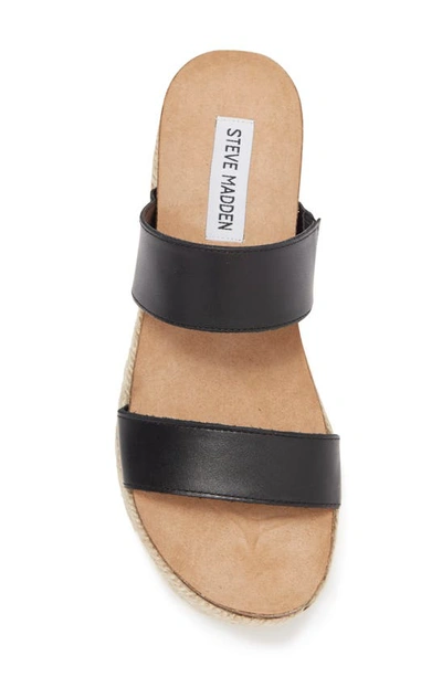 Shop Steve Madden Jaime Espadrille Platform Sandal In Black