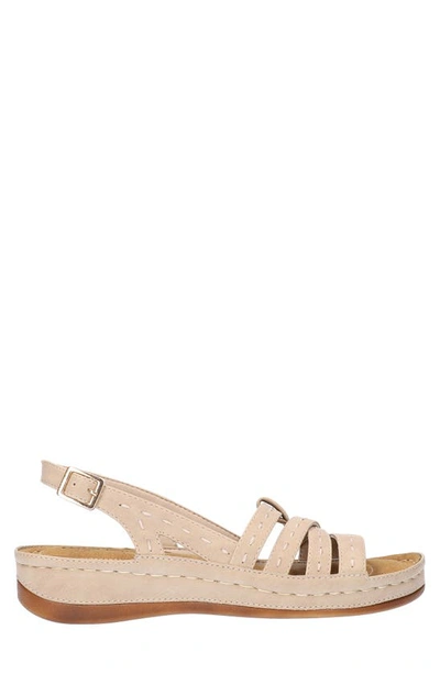 Easy Street Kehlani Womens Casual N Slingback Sandals In Natural