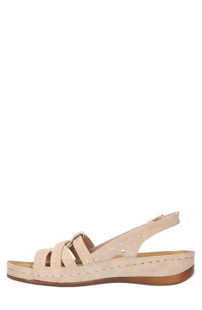 Easy Street Kehlani Womens Casual N Slingback Sandals In Natural