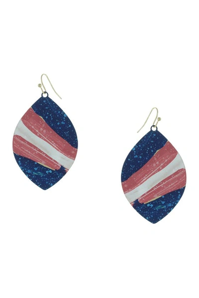 Olivia Welles Nora Teardrop Earrings In Gold / Multi