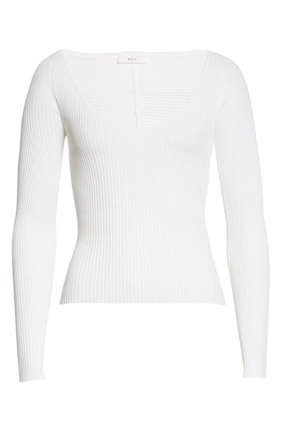 Shop A.l.c Brendan Long Sleeve Top In White