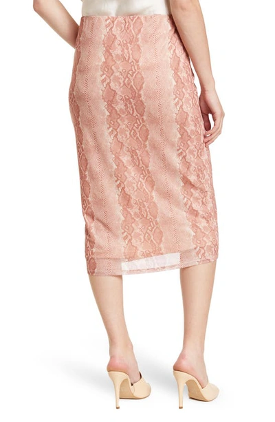 Shop Afrm Lynch Printed Skirt In Soft Warm Snake