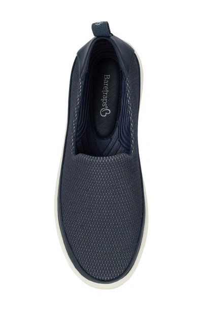 Baretraps Women's Nevin Slip-on Sneaker Women's Shoes In Navy Blue Mesh
