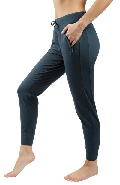 Yogalicious Lux Side Pocket Joggers In Spring Teal