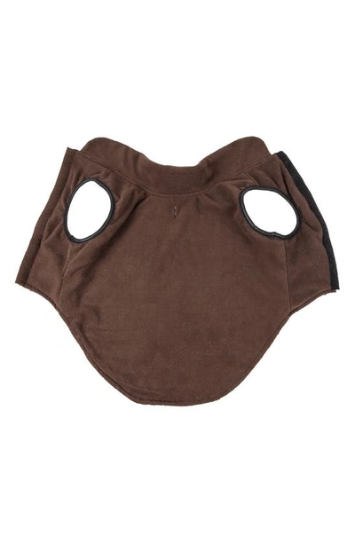 Pet Life Luxe Purrlage Dog Jacket In White And Brown