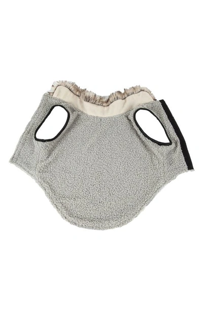 Pet Life Luxe Gold Wagger Dog Coat In Grey And Gold