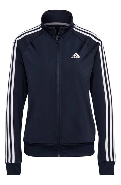 Shop Adidas Originals Warm-up Tricot Slim 3-stripes Track Jacket In Legend Ink