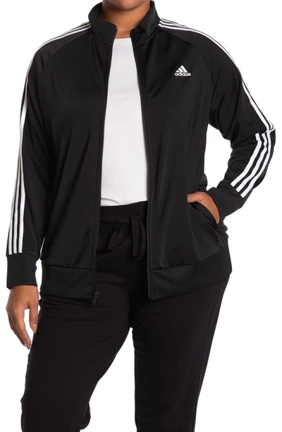 Shop Adidas Originals Warm-up Tricot Slim 3-stripes Track Jacket In Black