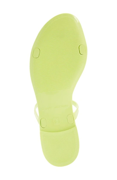 Shop Stuart Weitzman Sawyer Slide Sandal In Electric Lime