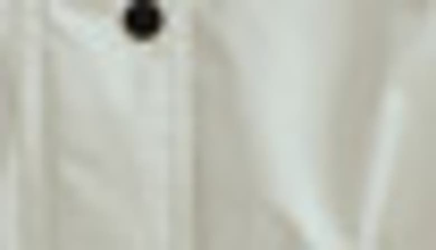 Noize Skye Stand Collar Drawcord Rain Jacket In Offwhite