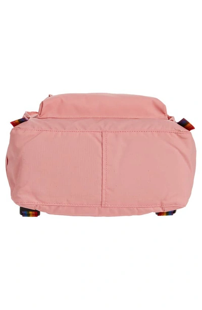 Shop Fjall Raven Kånken Rainbow Water Resistant Backpack In Pink-rainbow Pattern