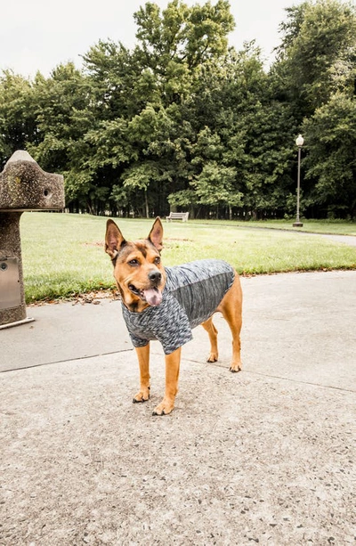 Shop Petkit Pet Life® Active Warf-speed Heathered Tone-on-tone T-shirt In Black Heather On Black