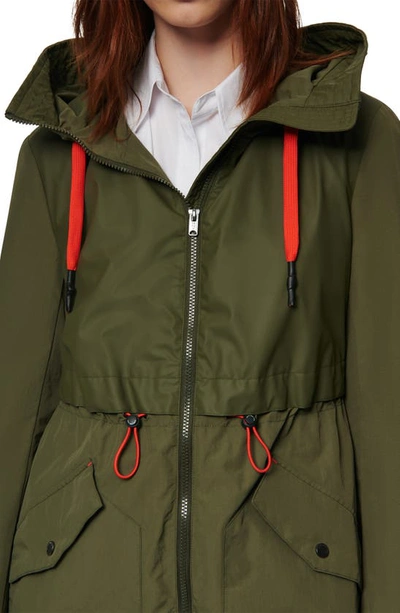 Shop Marc New York Shippan Water Resistant Raincoat In Olive