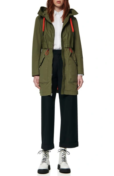 Shop Marc New York Shippan Water Resistant Raincoat In Olive