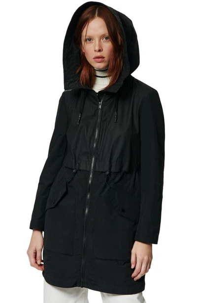 Shop Marc New York Shippan Water Resistant Raincoat In Black