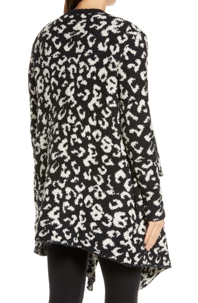 Shop Ugg Phoebe Wrap Cardigan In Black Leopard